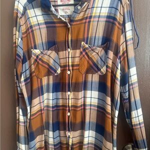 Mossimo Supply Co. Multicolor Plaid Shirt